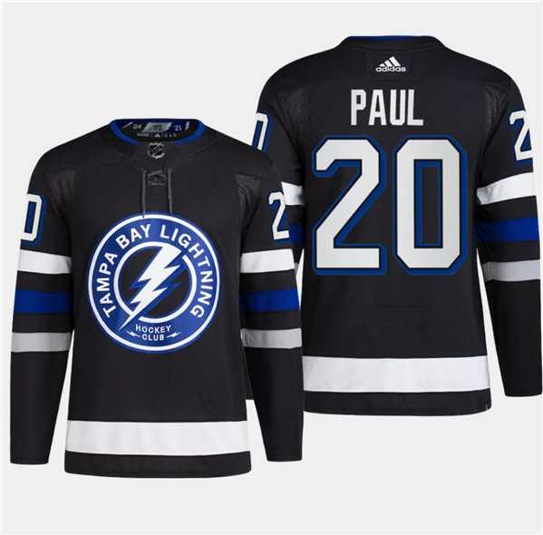 Mens Tampa Bay Lightning #20 Nicholas Paul Black 2024 Stadium Series Stitched Jersey Dzhi->tampa bay lightning->NHL Jersey